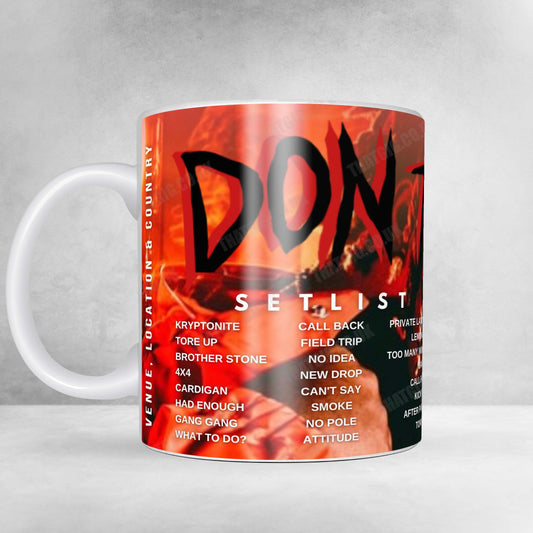 Don Toliver Setlist Mug - EagleBank Arena, Fairfax - November 8th, 2024