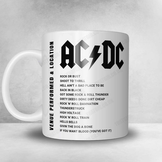 AC/DC Setlist Mug - QSAC Stadium, Brisbane - November 12th, 2015