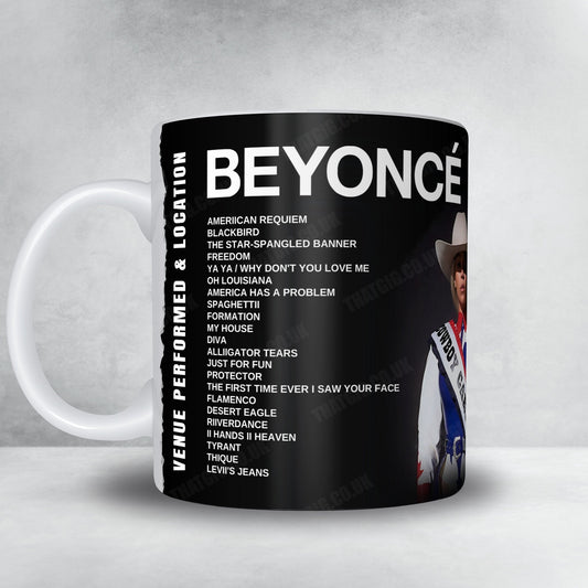 Beyoncé Setlist Mug - SoFi Stadium, Inglewood - May 1st, 2025