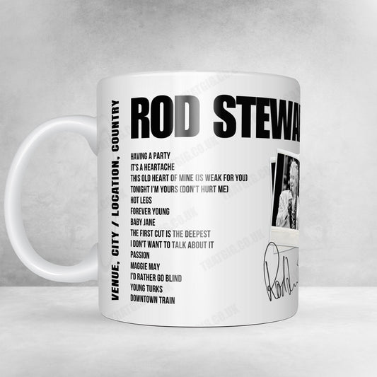 Rod Stewart Setlist Mug - Le Zénith, Paris, France - June 30th, 2024