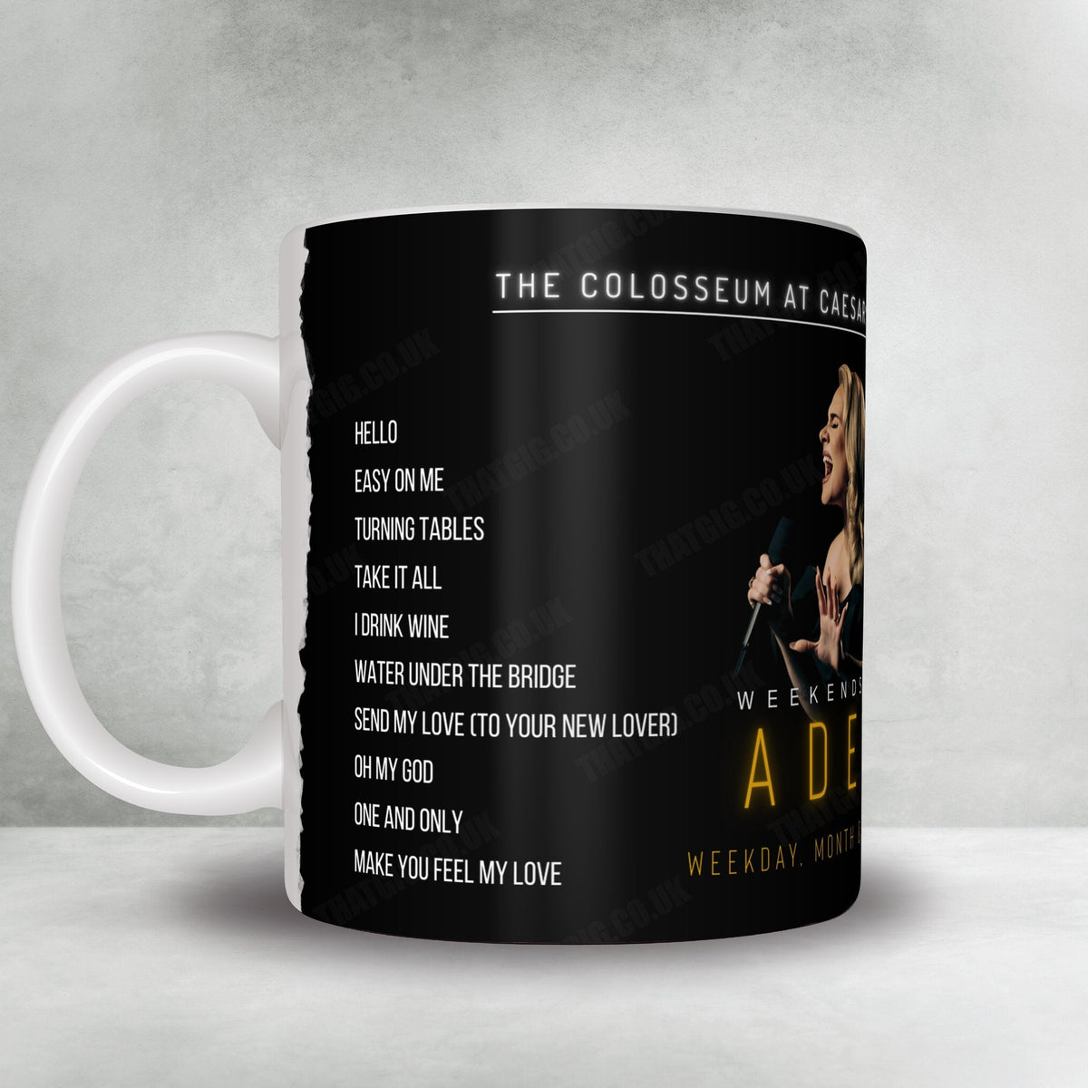 Adele Setlist Poster - The Colosseum at Caesars Palace, Las Vegas - October 25th, 2024
