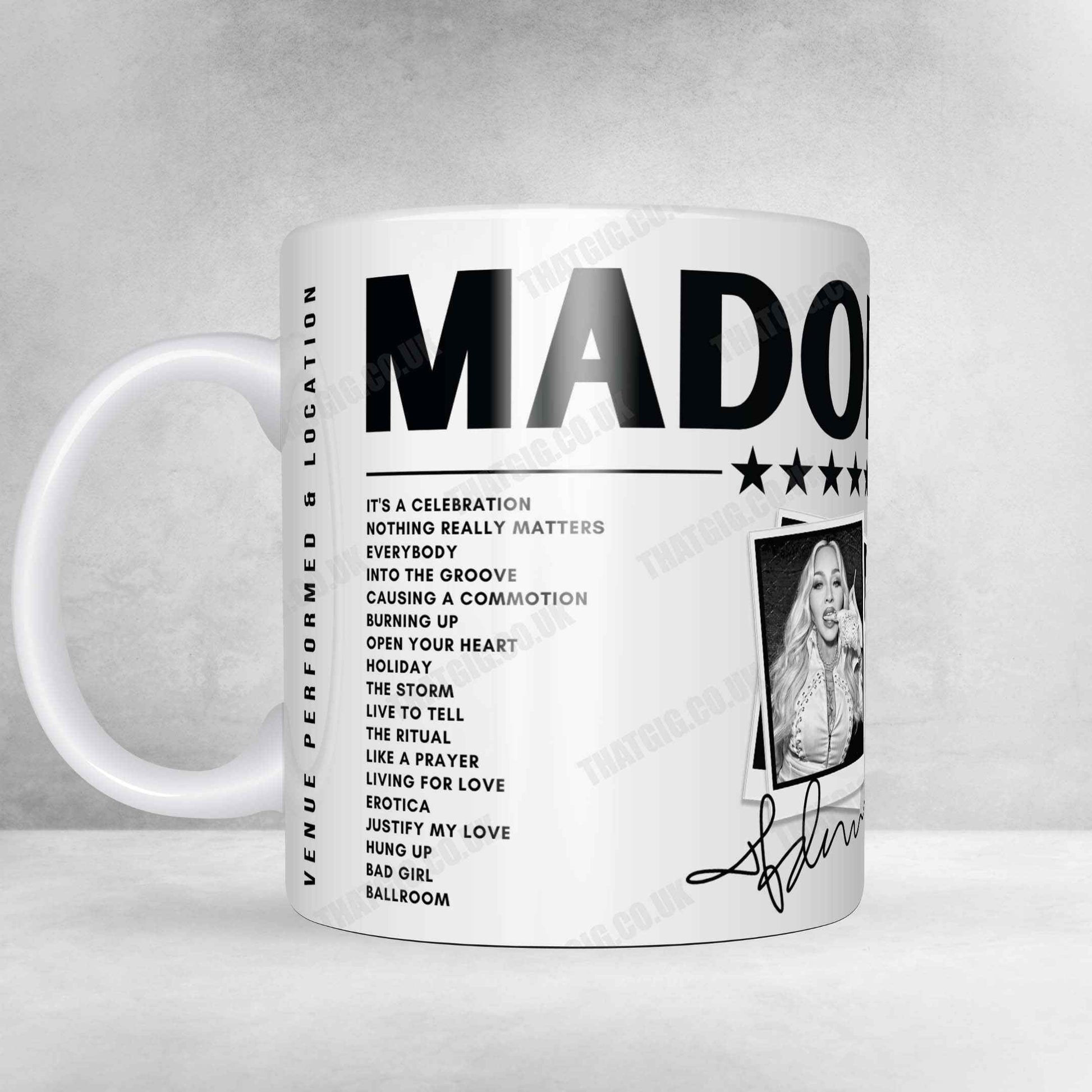 Madonna Setlist Poster - United Center, Chicago, IL - February 2nd, 2024