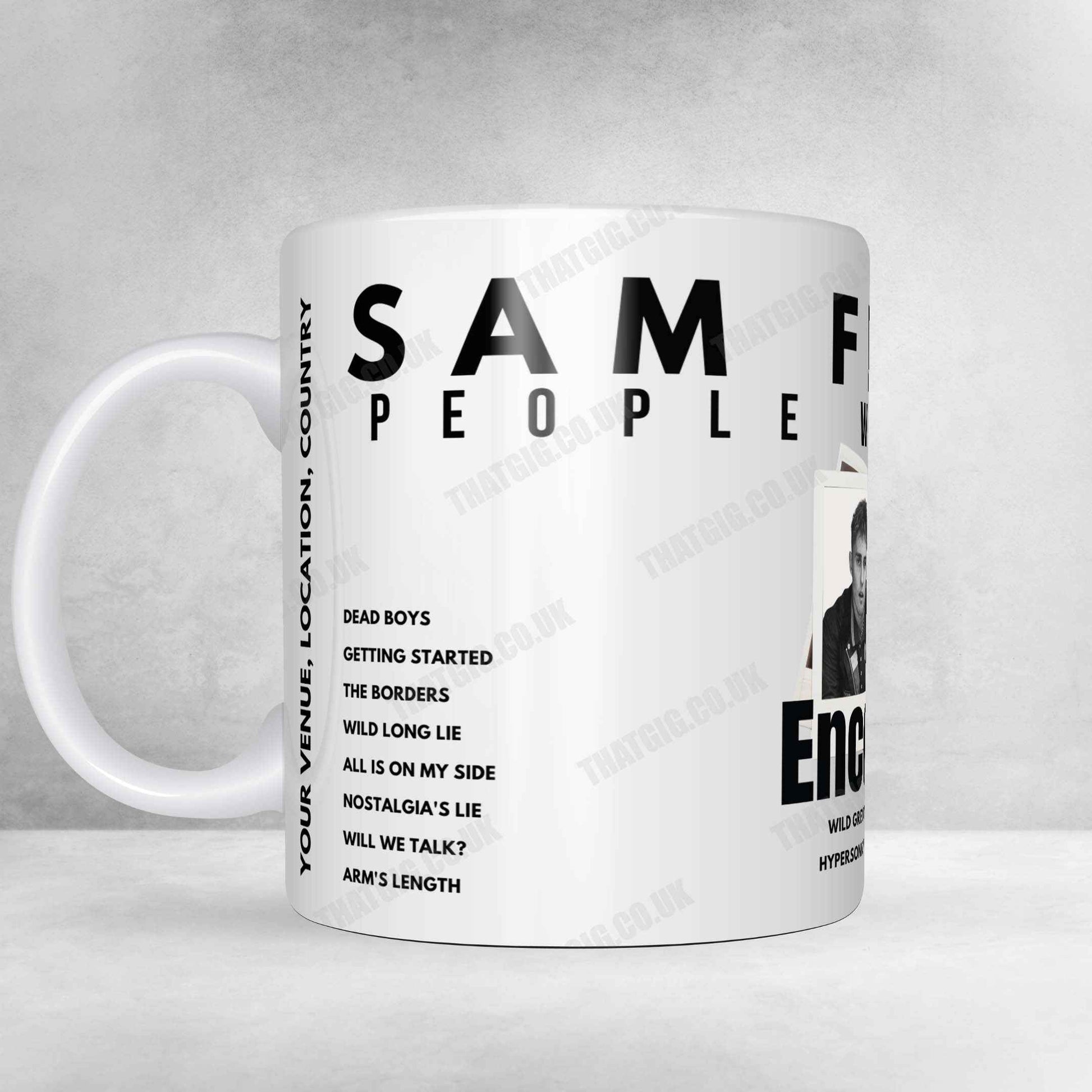 Sam Fender Setlist Mug - Mitsubishi Electric Halle, Düsseldorf - May 7th, 2022