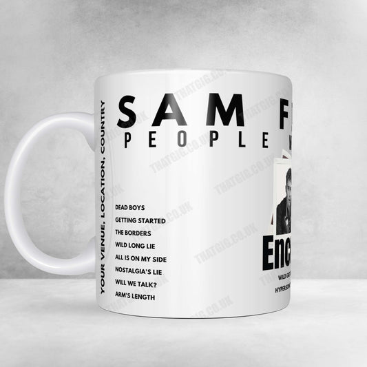 Sam Fender Setlist Mug - HBF Stadium, Perth - July 20th, 2023