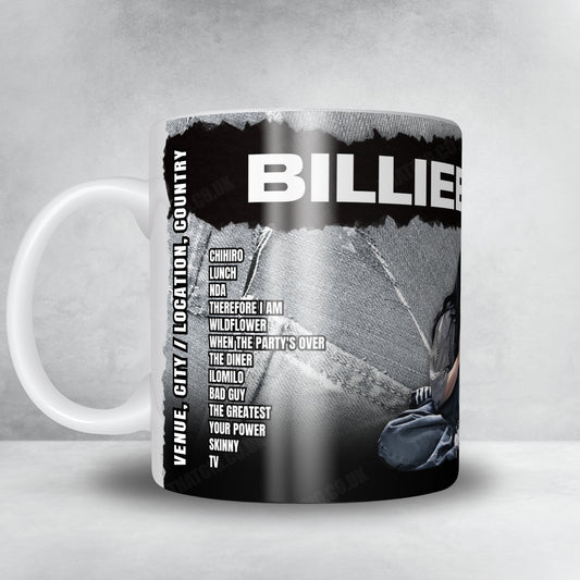 Billie Eilish Setlist Mug - Madison Square Garden, New York - October 16th, 2024