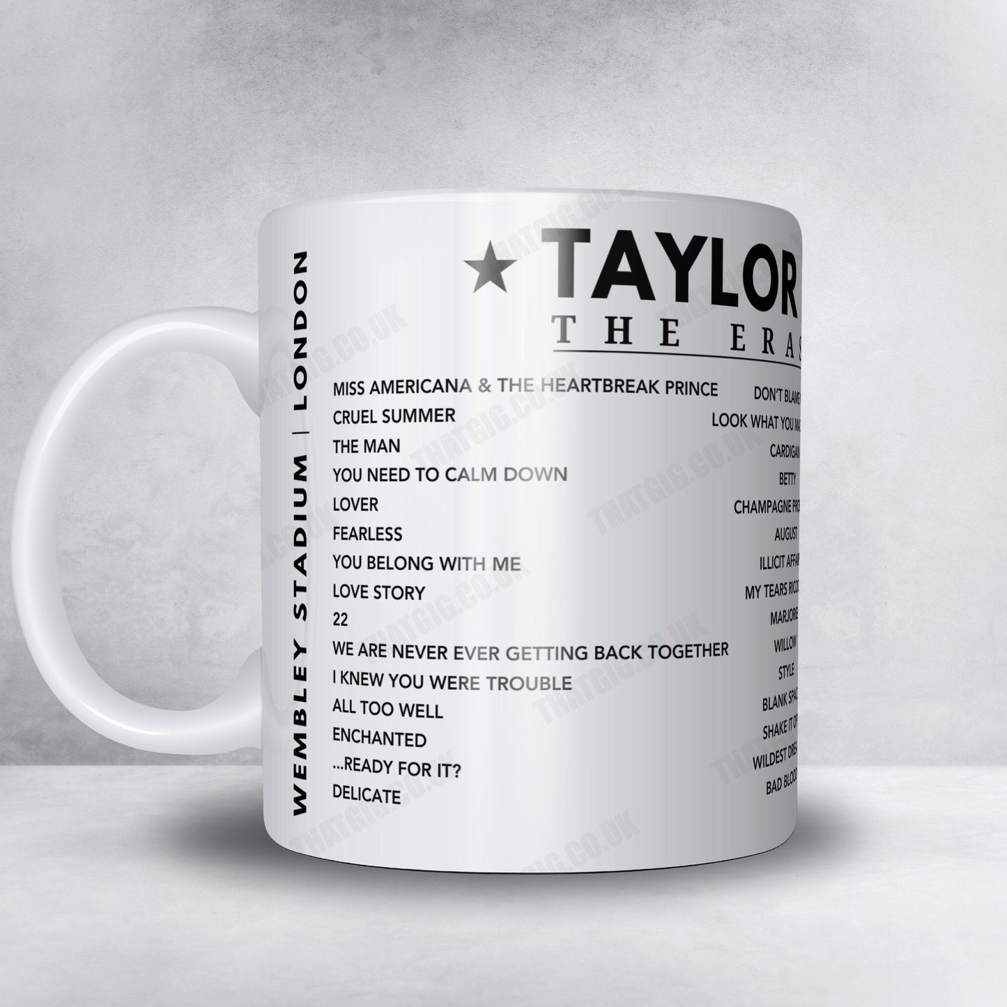 Taylor Swift Setlist Poster - Wembley Stadium, London, June 23rd 2024