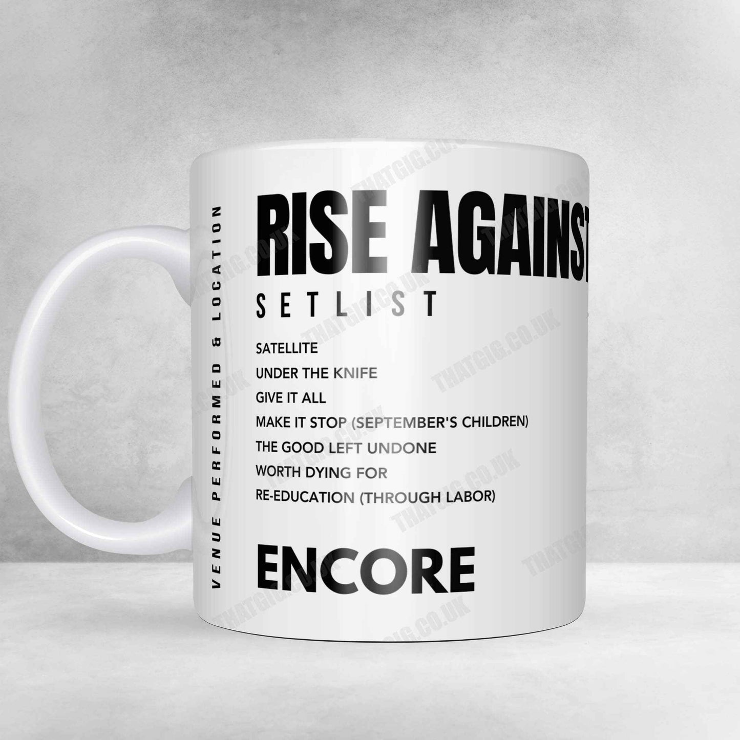 Rise Against Setlist Poster - O2 Academy Brixton, London - November 21st, 2022