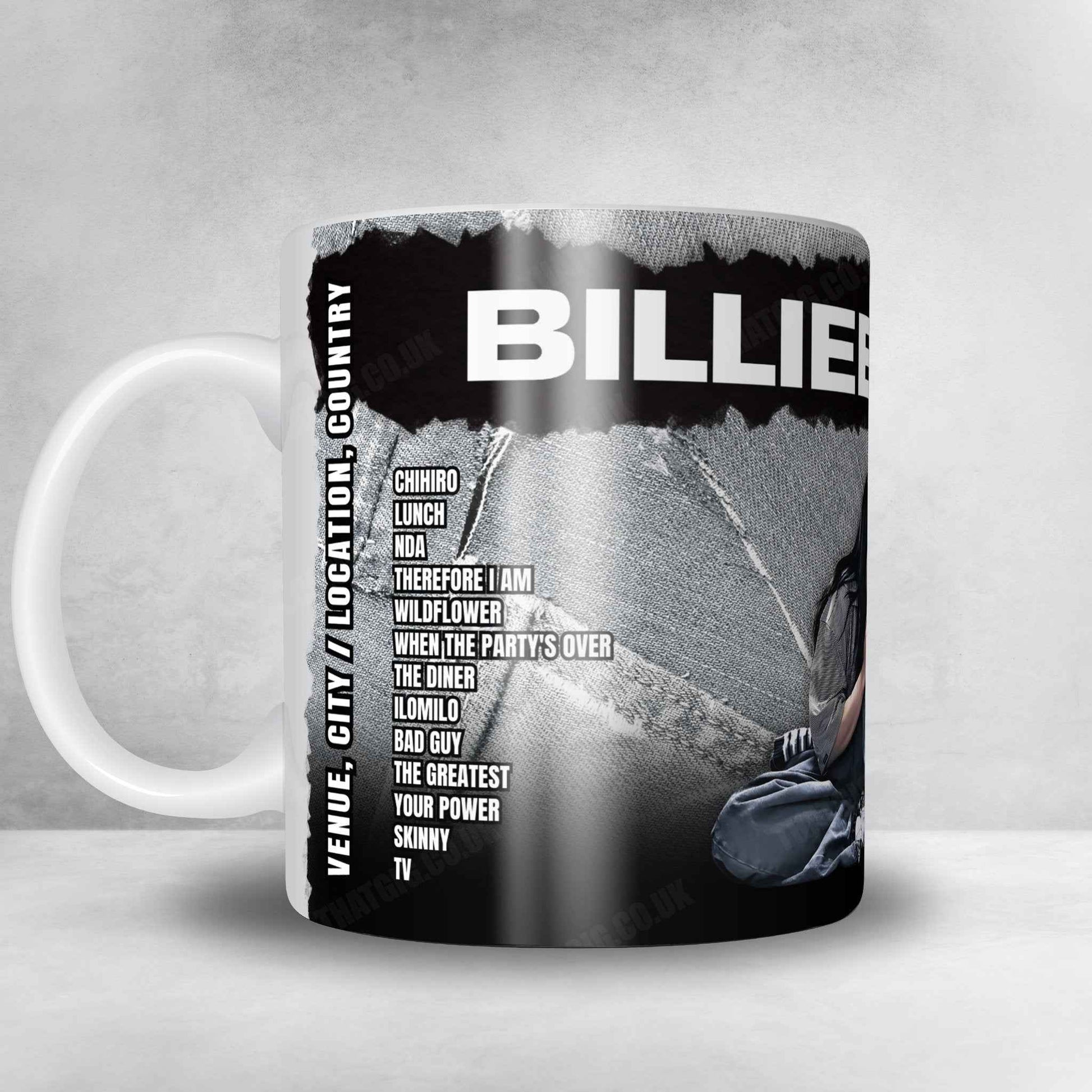 Billie Eilish Setlist Mug - Bridgestone Arena, Nashville - November 6th, 2024
