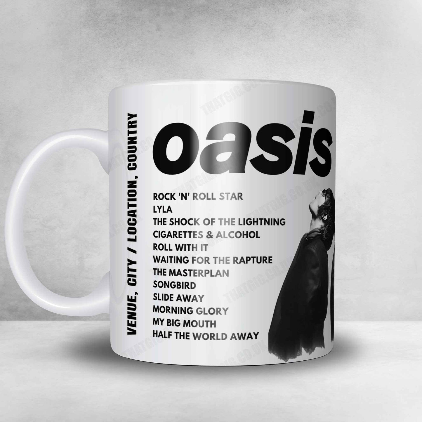Oasis Setlist Poster - Le Zénith, Toulouse - February 17th, 2009