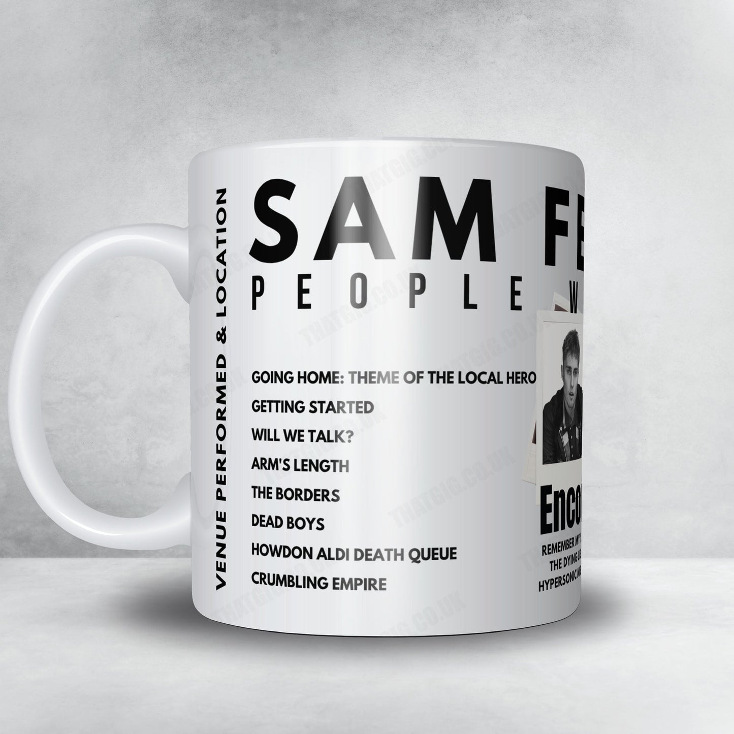 Sam Fender Setlist Mug - Zenith, Munich - March 12th, 2025