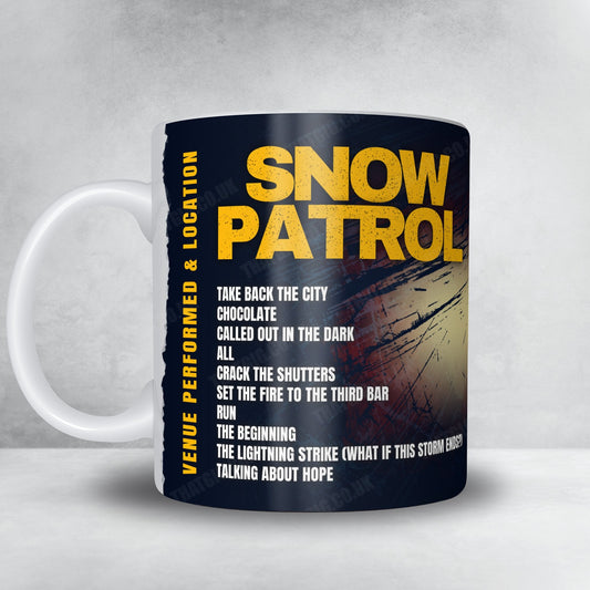 Snow Patrol Setlist Mug - Jahrhunderthalle, Frankfurt, Germany - February 2nd, 2025