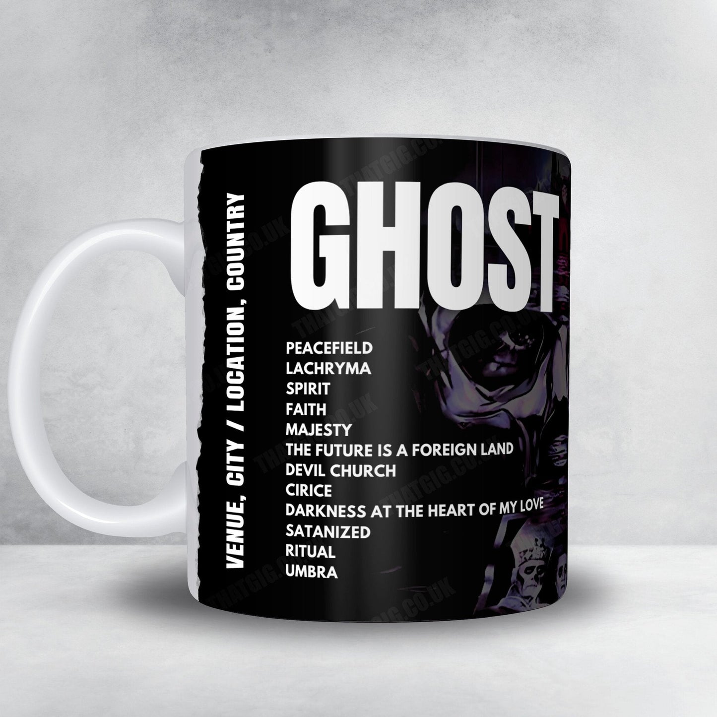 Ghost Setlist Mug - Le Zénith, Toulouse - April 27th, 2025
