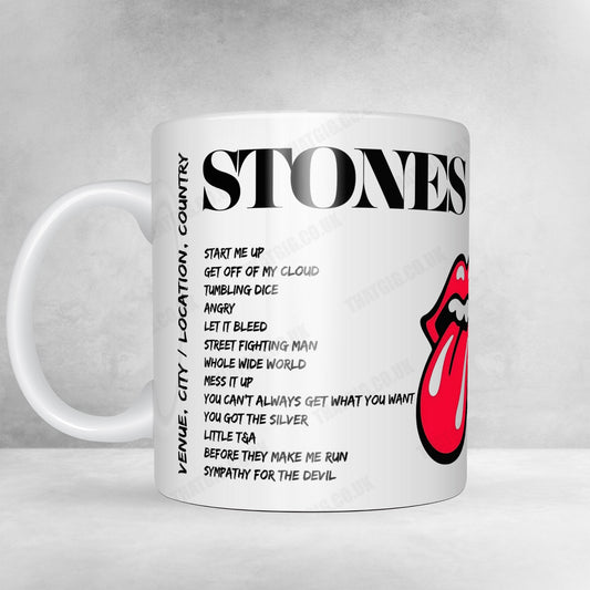 The Rolling Stones Setlist Mug - Ernst Happel Stadion, Vienna, Austria - July 15th, 2022