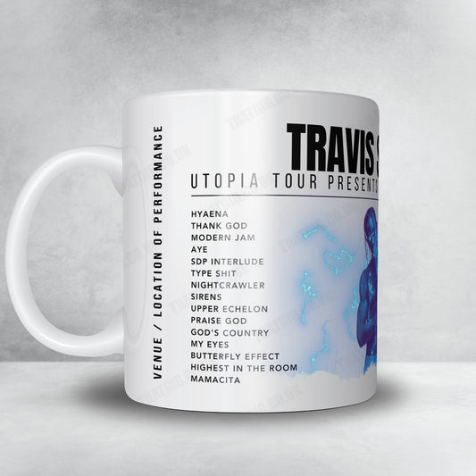 Travis Scott Setlist Mug - Hallenstadion, Zurich - July 5th, 2024