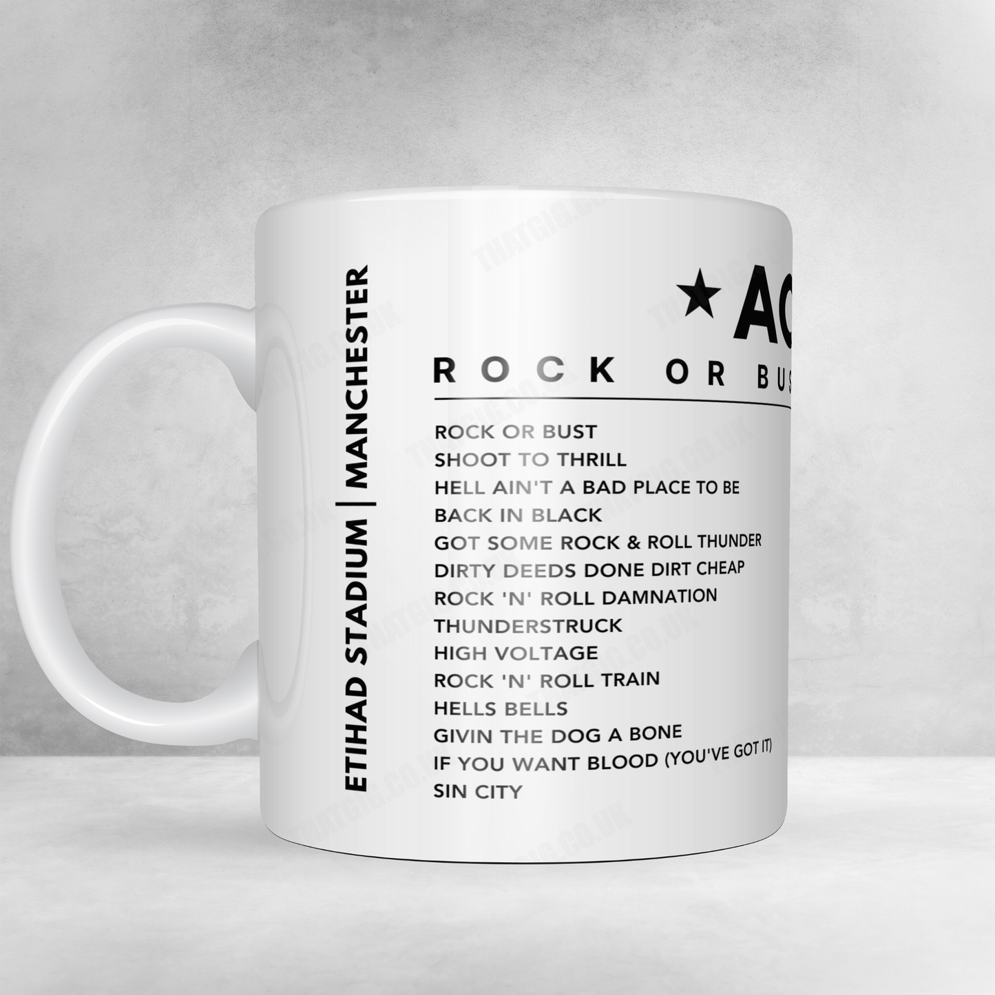 AC/DC Setlist Poster - Stade Charles-Ehrmann, Nice - June 15th, 2010