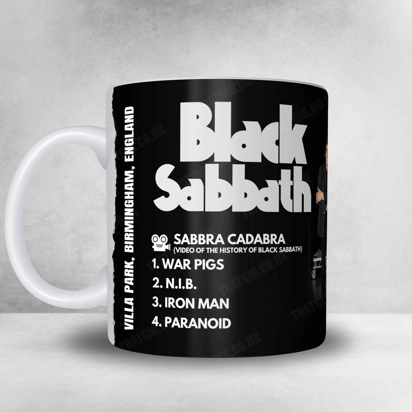 Black Sabbath Setlist Mug - Back to the Beginning - Villa Park, Birmingham - July 5th, 2025