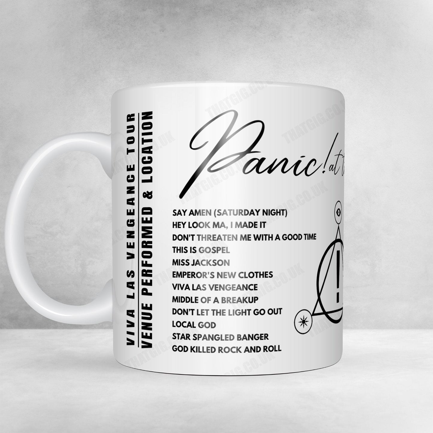 Panic! at the Disco Setlist Poster - The O2 Arena, London - March 7th, 2023
