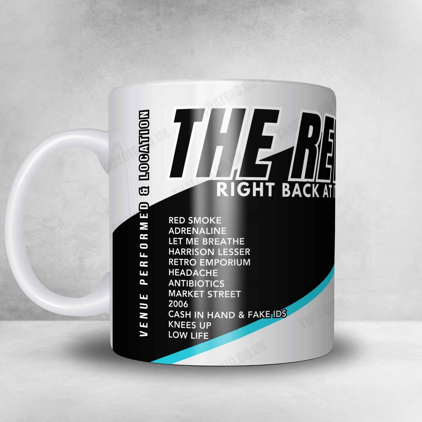 The Reytons Setlist Mug - Tower Ballroom, Blackpool - February 14th, 2025