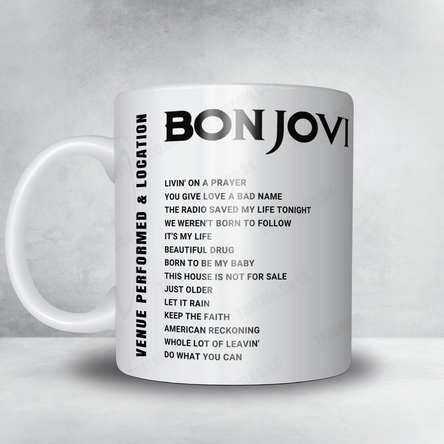 Bon Jovi Setlist Poster - American Airlines Center, Dallas - April 28th, 2022