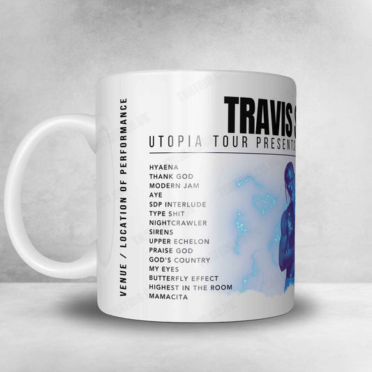 Travis Scott Setlist Mug - Barclays Center, Brooklyn - December 19th, 2023