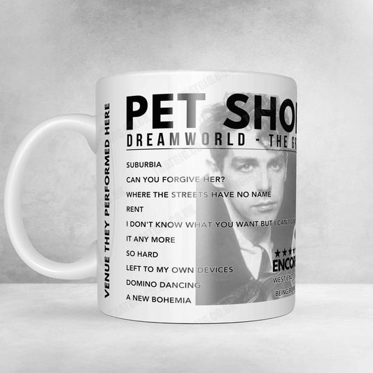 Pet Shop Boys Setlist Mug - O2 Universum, Prague - July 1st, 2024