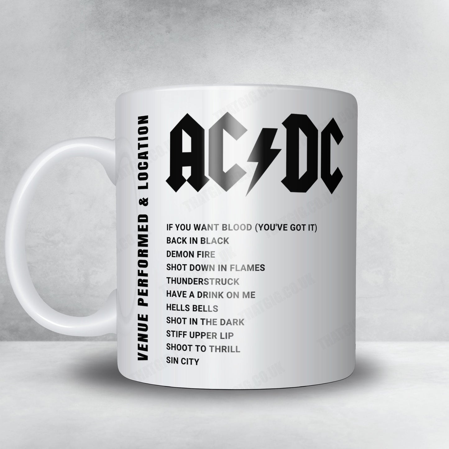 AC/DC Setlist Poster - Hockenheimring, Hockenheim - July 13th, 2024