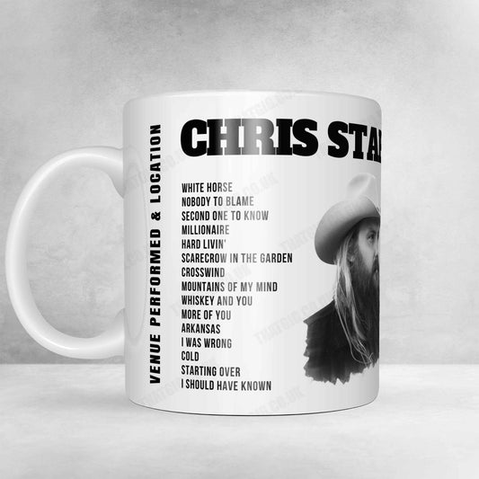 Chris Stapleton Setlist Mug - NRG Stadium, Houston - March 16th, 2023
