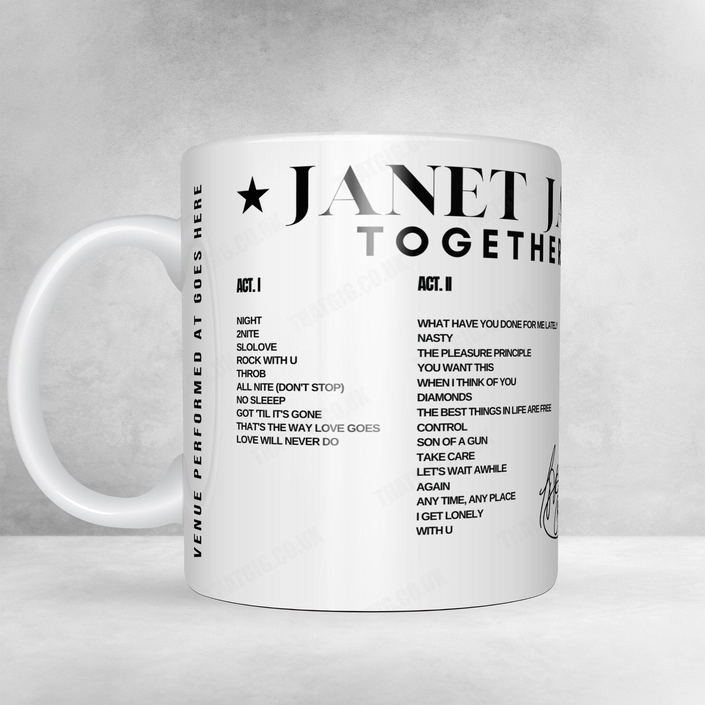 Janet Jackson Setlist Poster - PNC Music Pavilion, Charlotte - July 14th, 2024