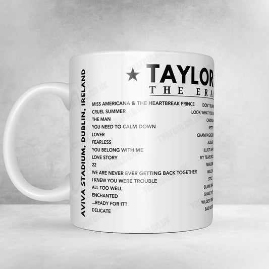 Taylor Swift Setlist Mug - Aviva Stadium, Dublin - June 30th, 2024