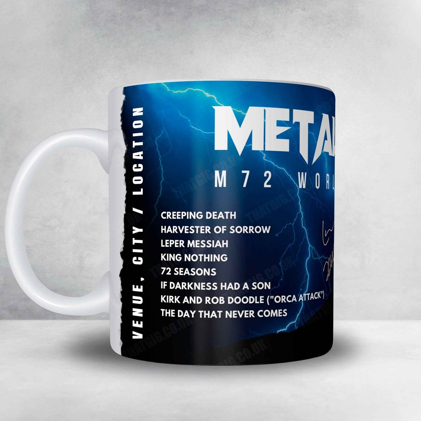 Metallica Setlist Mug - Ekebergsletta, Oslo - June 26th, 2024