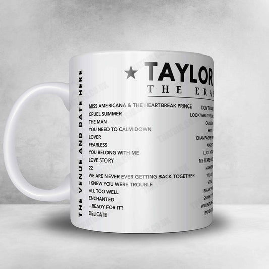 Taylor Swift Setlist Mug - Johan Cruijff ArenA, Amsterdam - July 5th, 2024