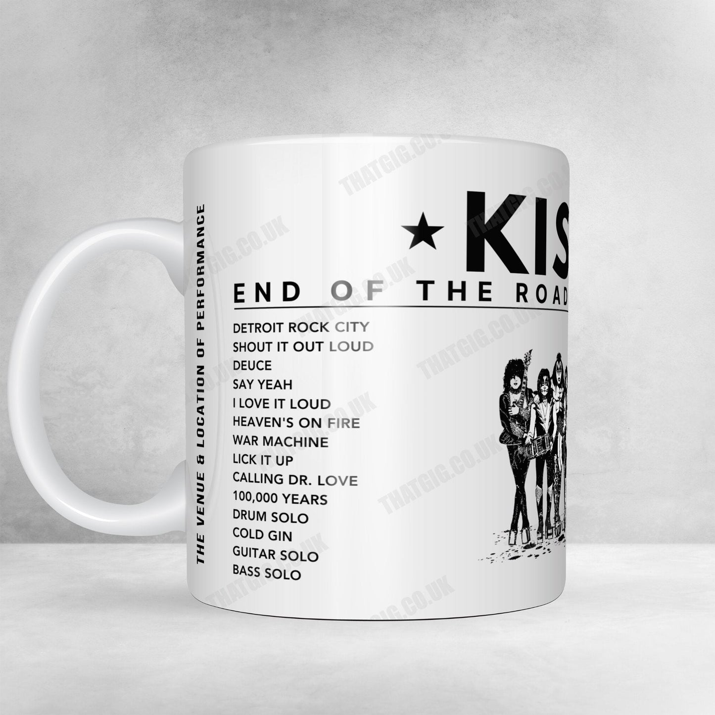 KISS Setlist Poster - The OVO Hydro, Glasgow, Scotland - July 8th, 2023