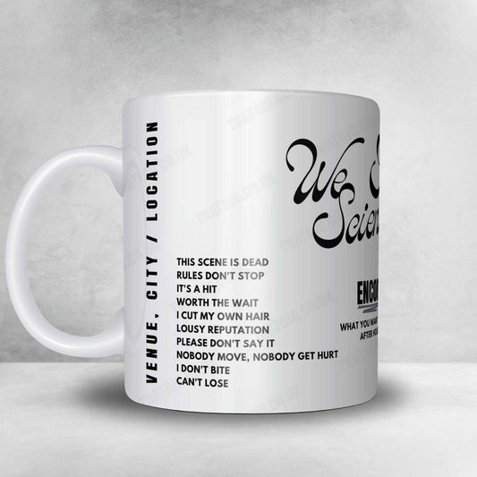 We Are Scientists Setlist Mug - Anne Arundel County Fairgrounds, Crownsville - June 6th, 2025