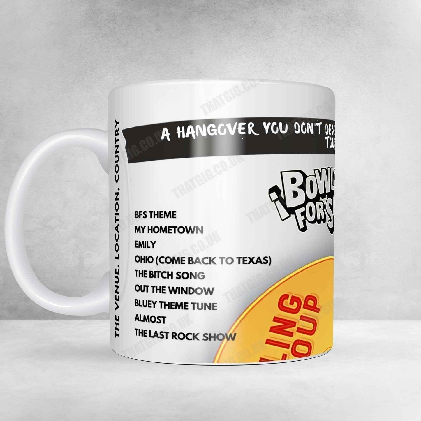 Bowling for Soup Setlist Poster - Corner Hotel, Melbourne - December 12th, 2024