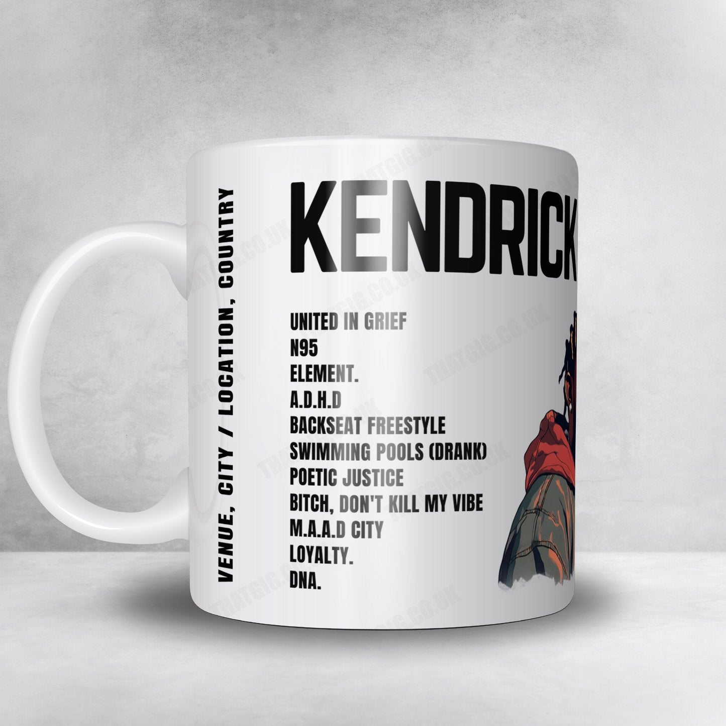 Kendrick Lamar Setlist Poster - Hallenstadion, Zurich - October 25th, 2022