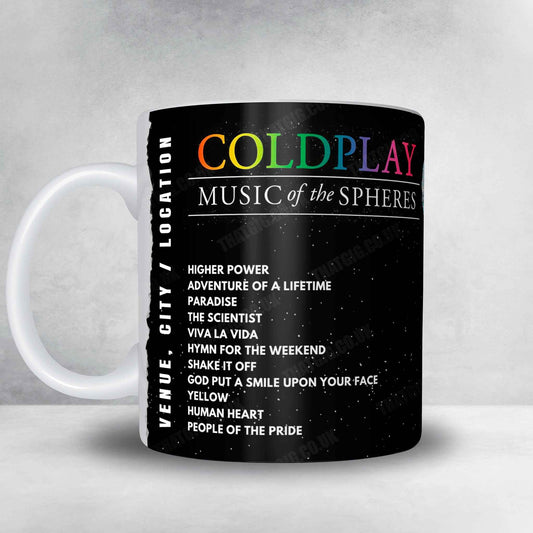 Coldplay Setlist Mug - Accor Stadium, Sydney - November 6th, 2024