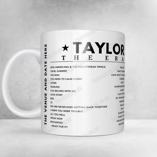 Taylor Swift Setlist Mug - Johan Cruijff ArenA, Amsterdam - July 6th, 2024