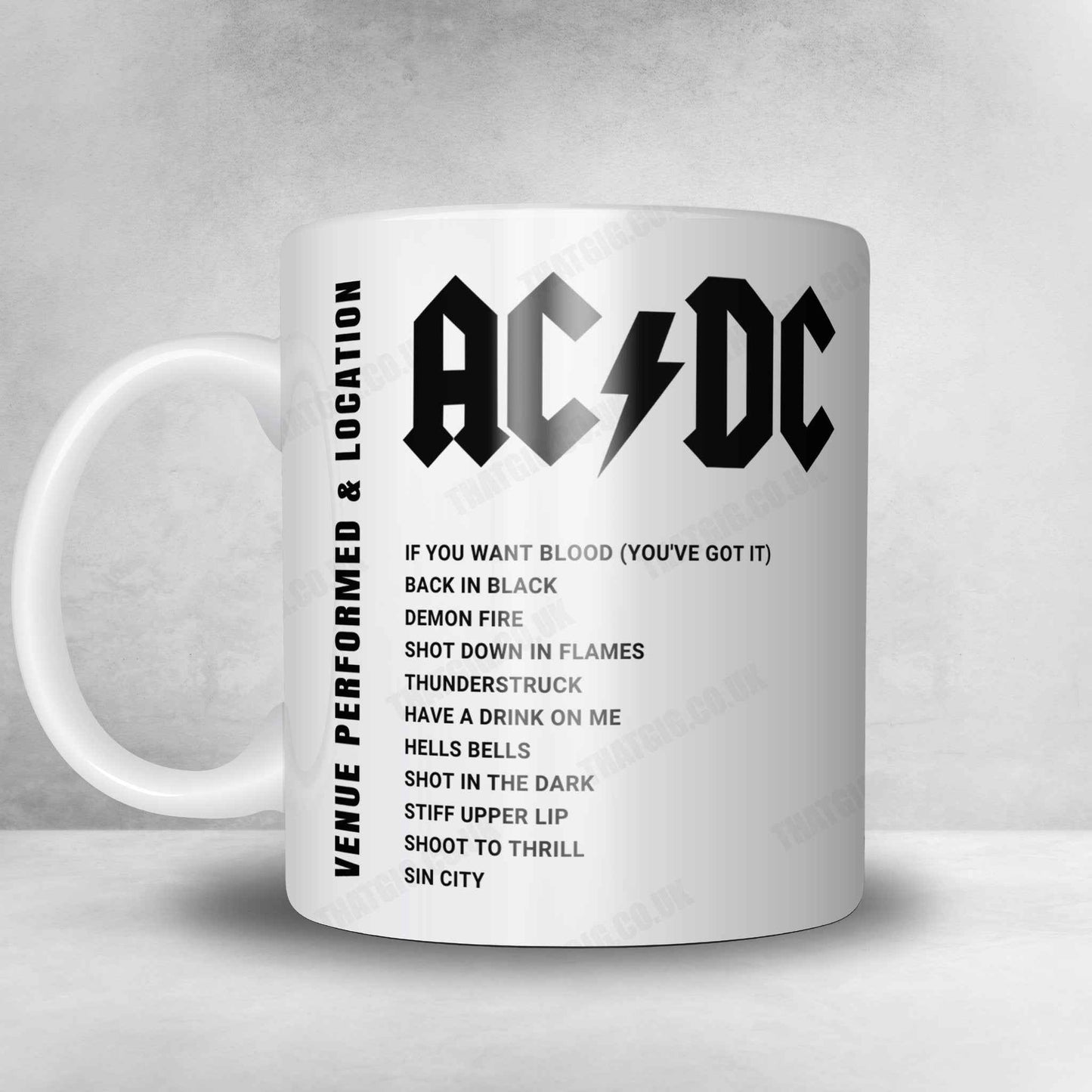 AC/DC Setlist Mug - Soldier Field, Chicago - May 24th, 2025