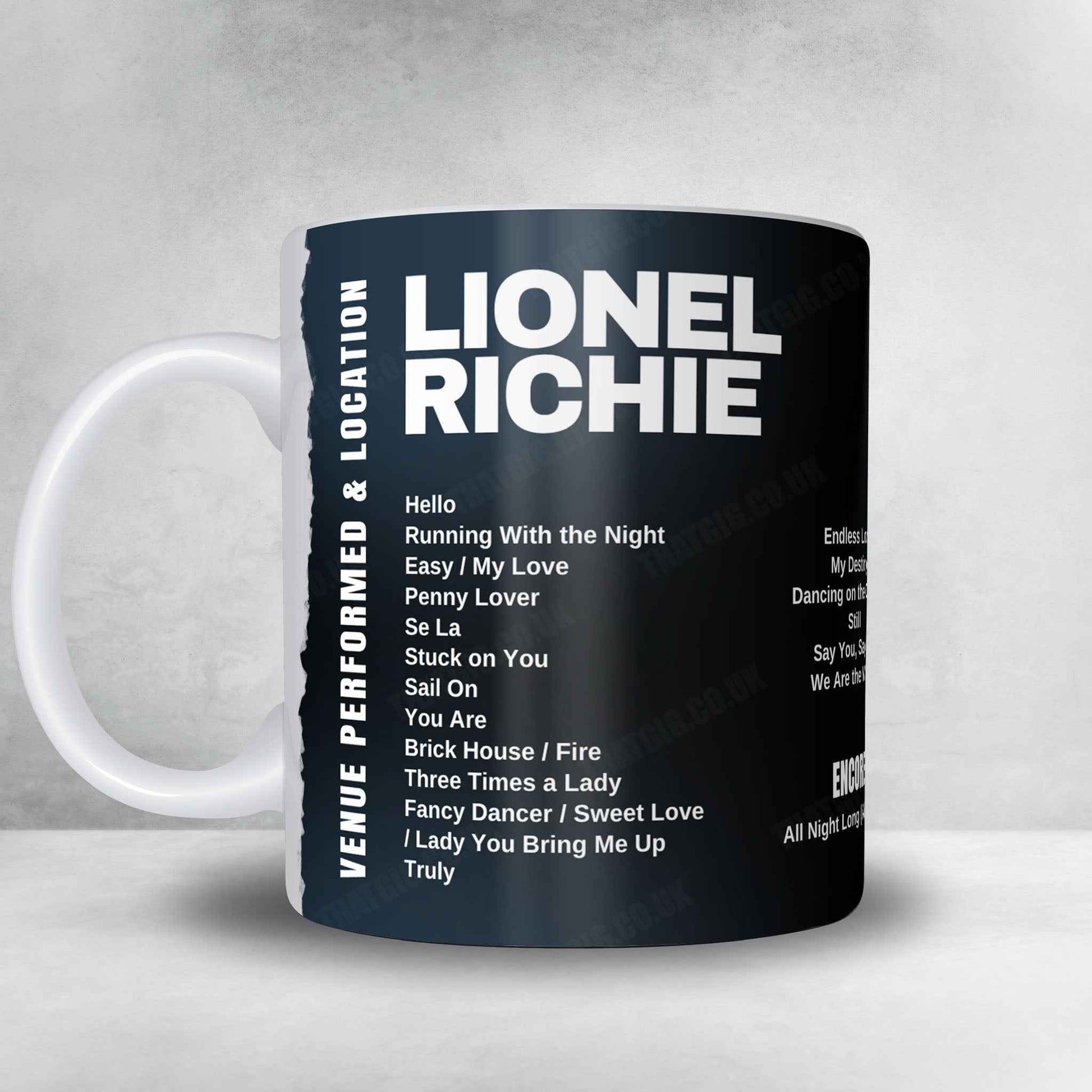 Lionel Richie Setlist Poster - Utilita Arena Birmingham, Birmingham - June 9th, 2025