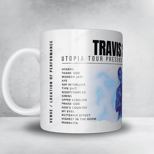 Travis Scott Setlist Mug - T-Mobile Center, Kansas City - October 20th, 2023