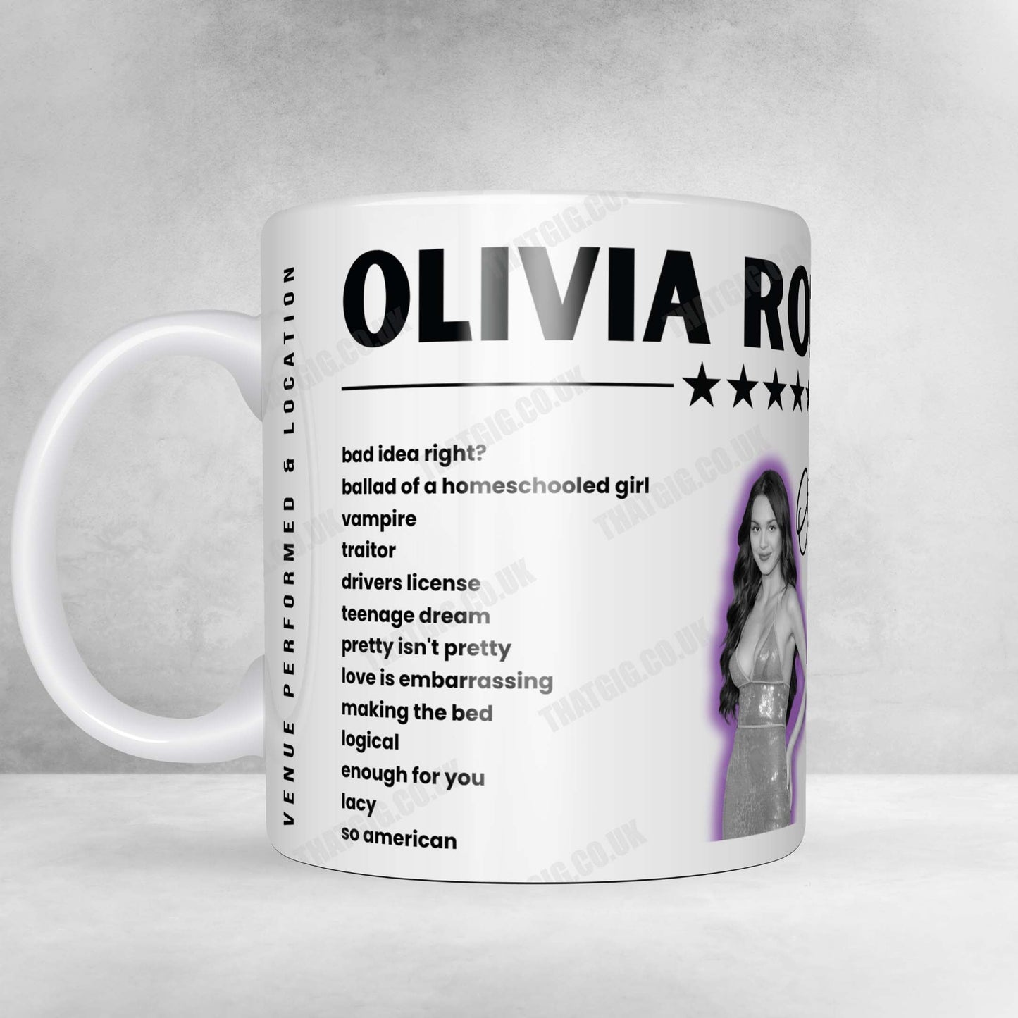 Olivia Rodrigo Setlist Poster - Qudos Bank Arena, Sydney - October 21st, 2024