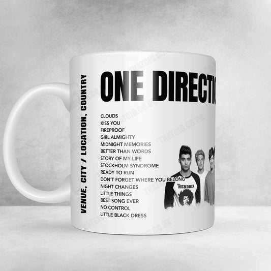 One Direction Setlist Mug - The SSE Hydro, Glasgow, Scotland - October 8th, 2015