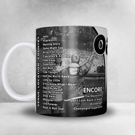 Oasis Setlist Mug - Estadio River Plate, Buenos Aires - November 16th, 2025