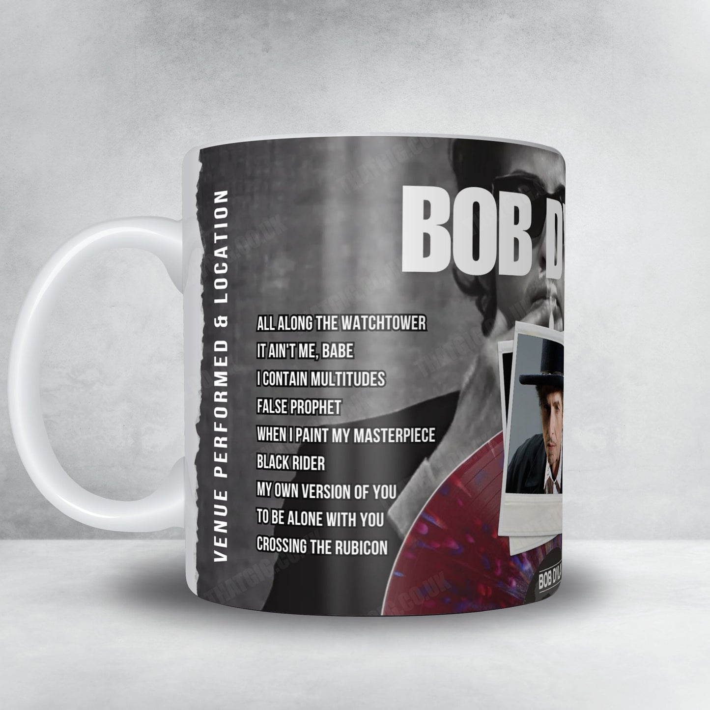 Bob Dylan Setlist Mug - Century II Performing Arts & Convention Center, Wichita - March 29th, 2025