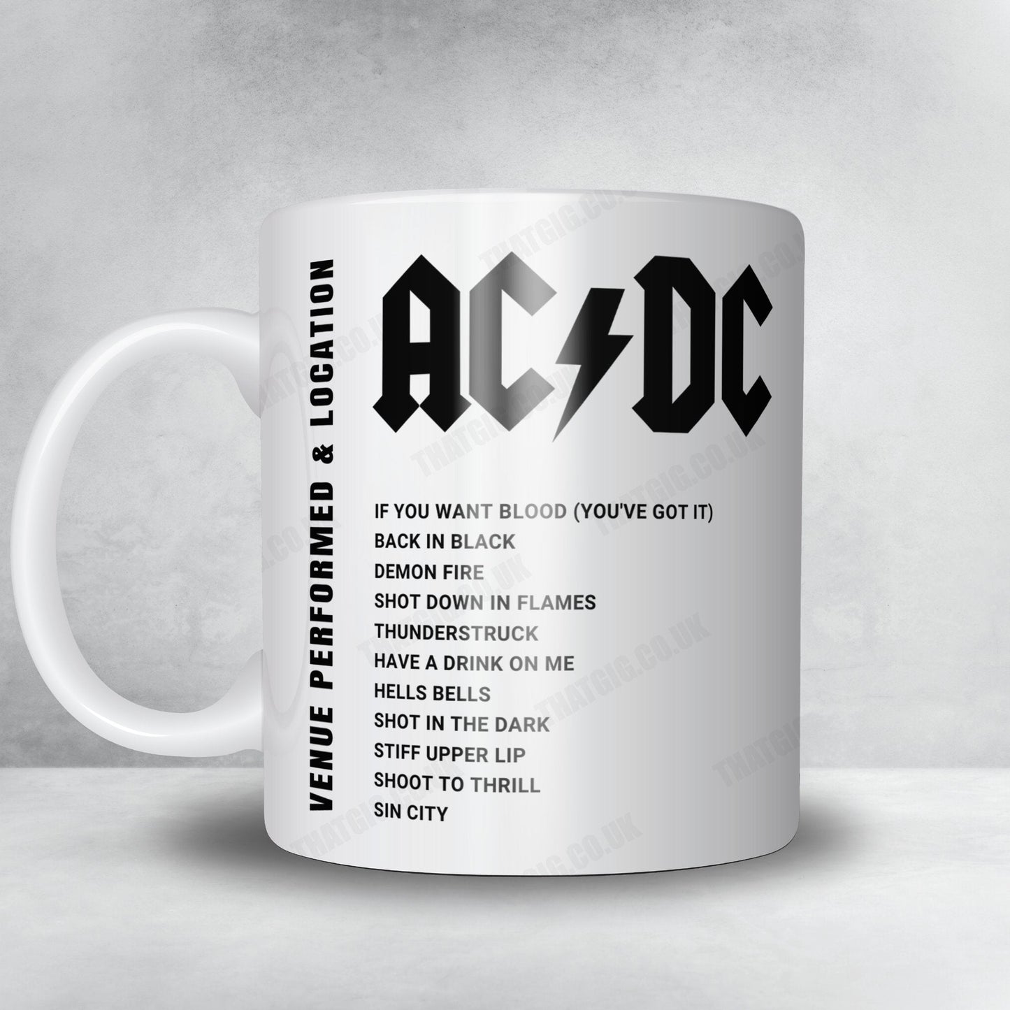 AC/DC Setlist Mug - Letzigrund Stadion, Zurich - June 29th, 2024
