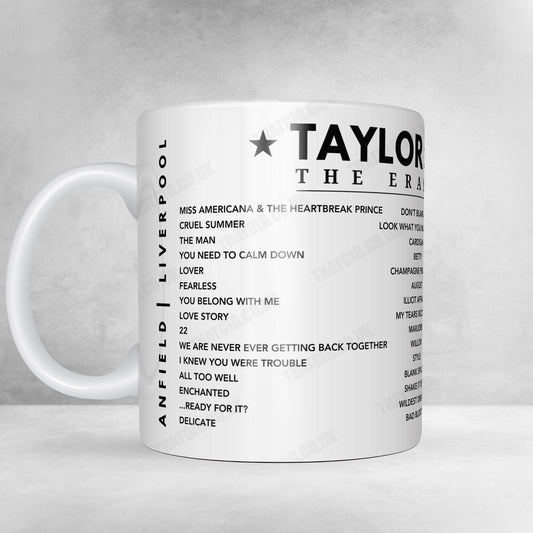 Taylor Swift Setlist Mug - Caesars Superdome, New Orleans, LA, USA - October 25th, 2024