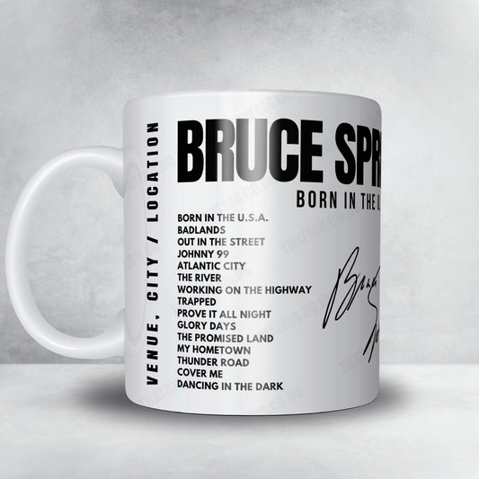 Bruce Springsteen Setlist Mug - CNE Stadium, Toronto - August 27th, 1985