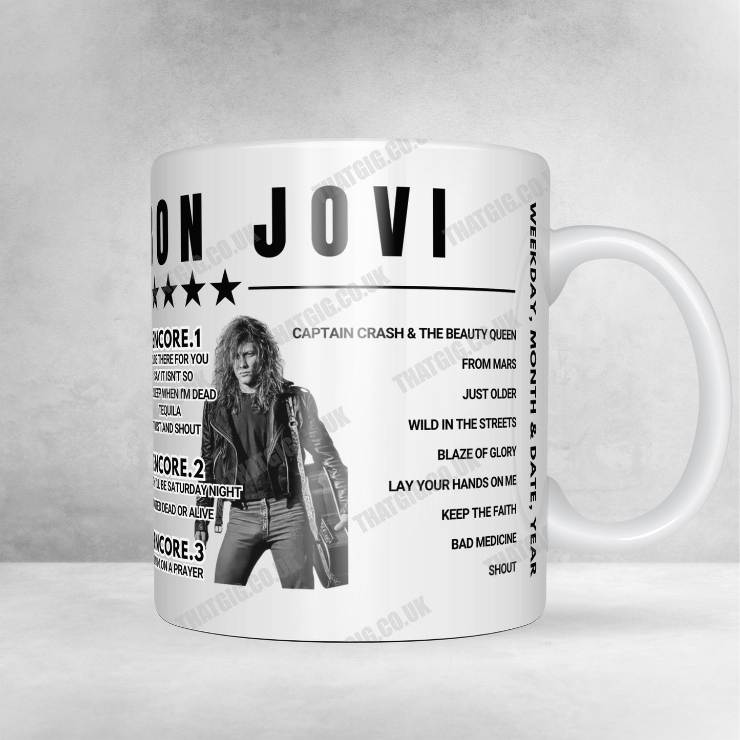 Bon Jovi Setlist Poster - PNC Arena, Raleigh - April 9th, 2022