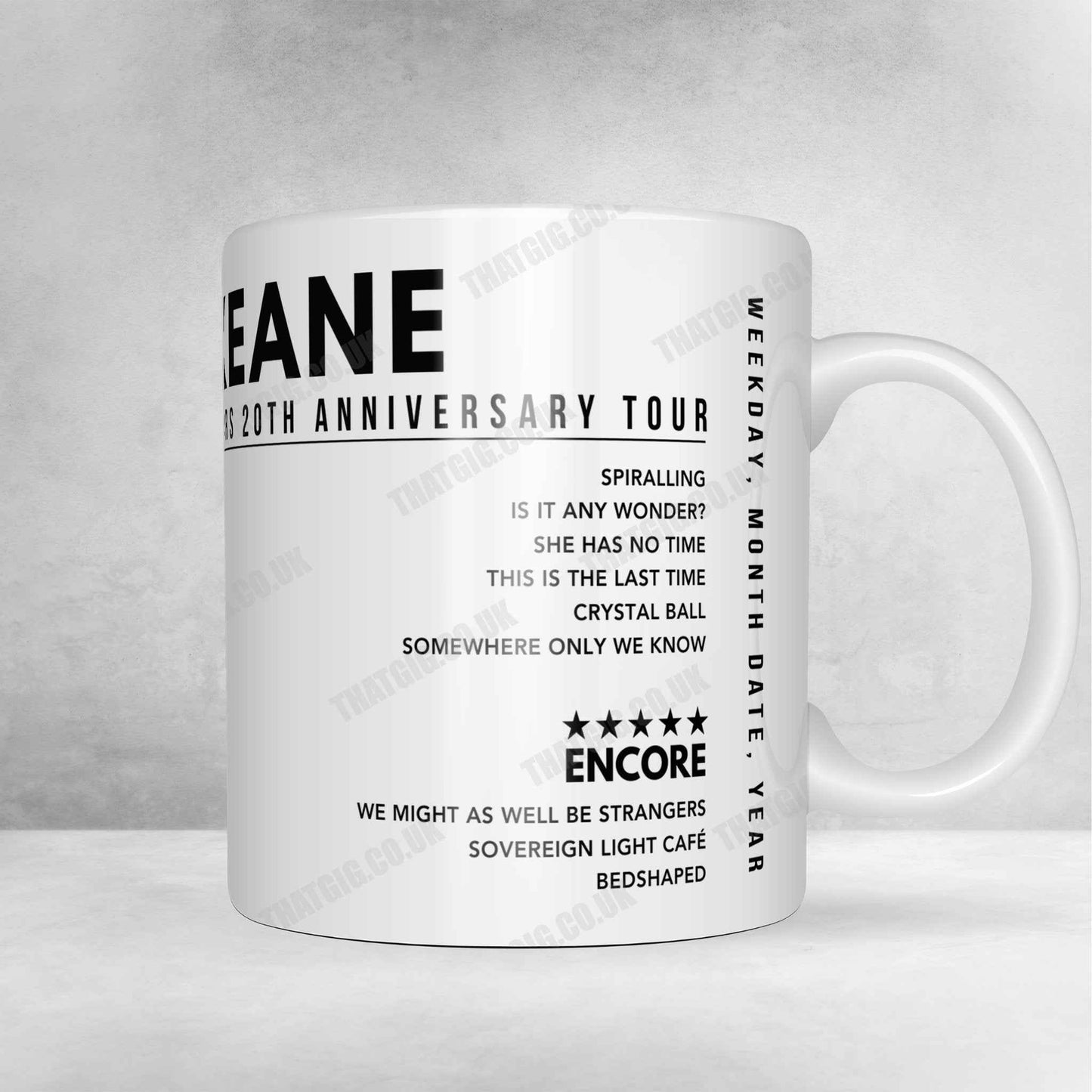 Keane Setlist Poster - Ryman Auditorium, Nashville, TN - September 15th, 2024