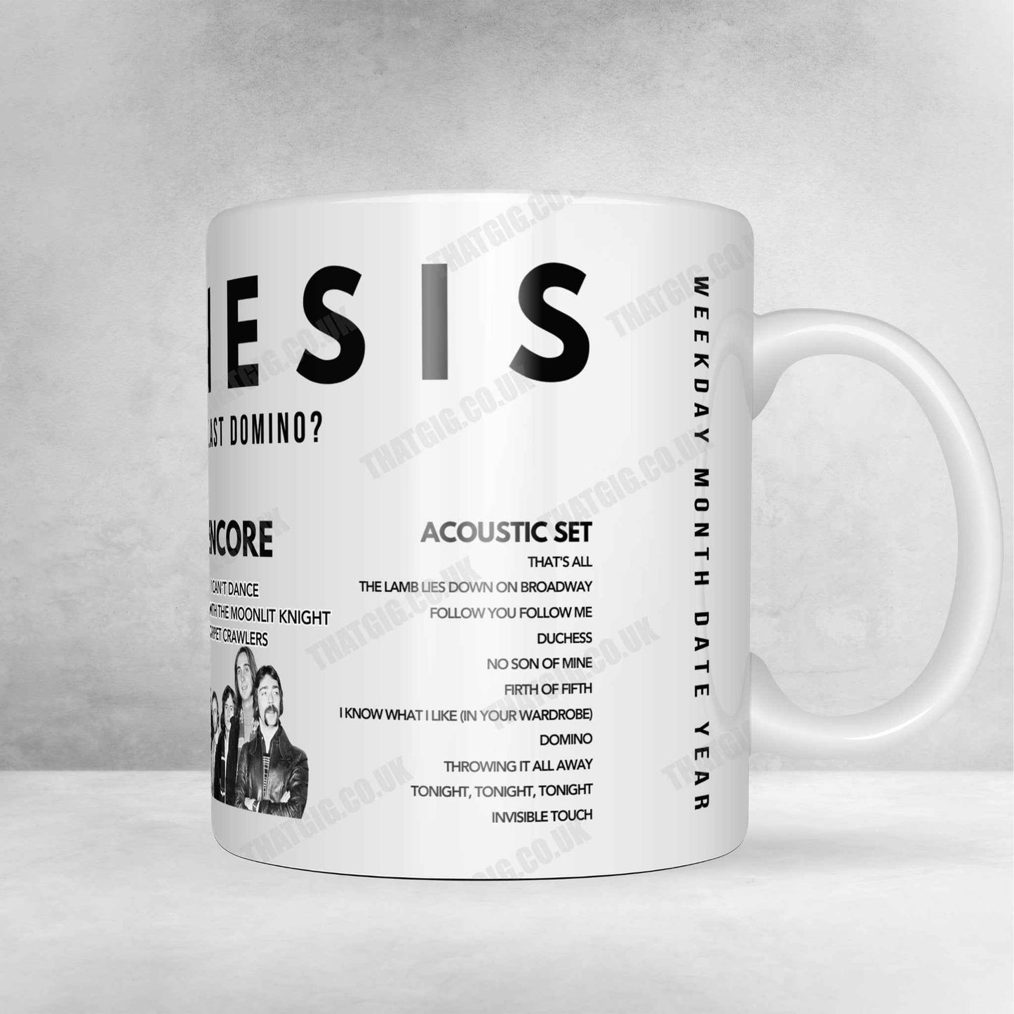 Genesis Setlist Poster - The O2 Arena, London, England - March 25th, 2022